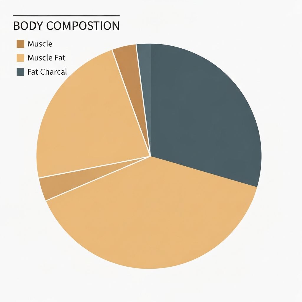 Body composition pie chart